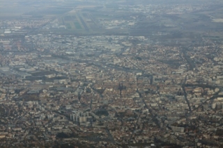 Clermont Ferrand vue du ciel